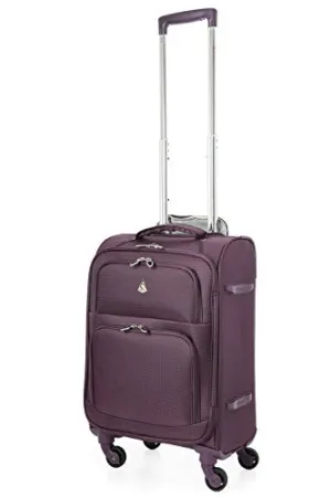 Aerolite 22X14X9" Carry On Max Lightweight Upright Travel Trolley Bags Luggage Suitcase, 4 Wheel