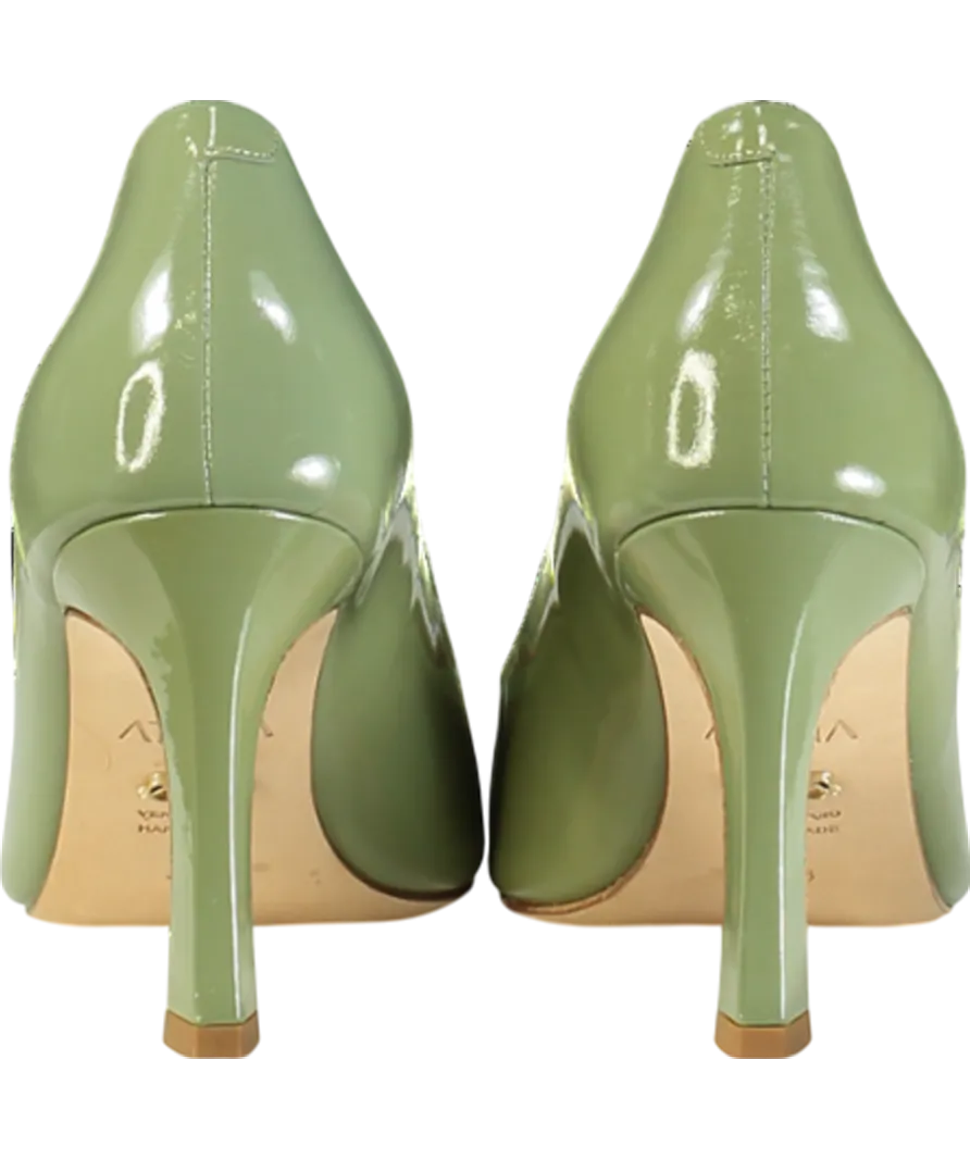 ATANA Green Fiorellini Pump In Semi-patent Leather UK 5 EU 38 