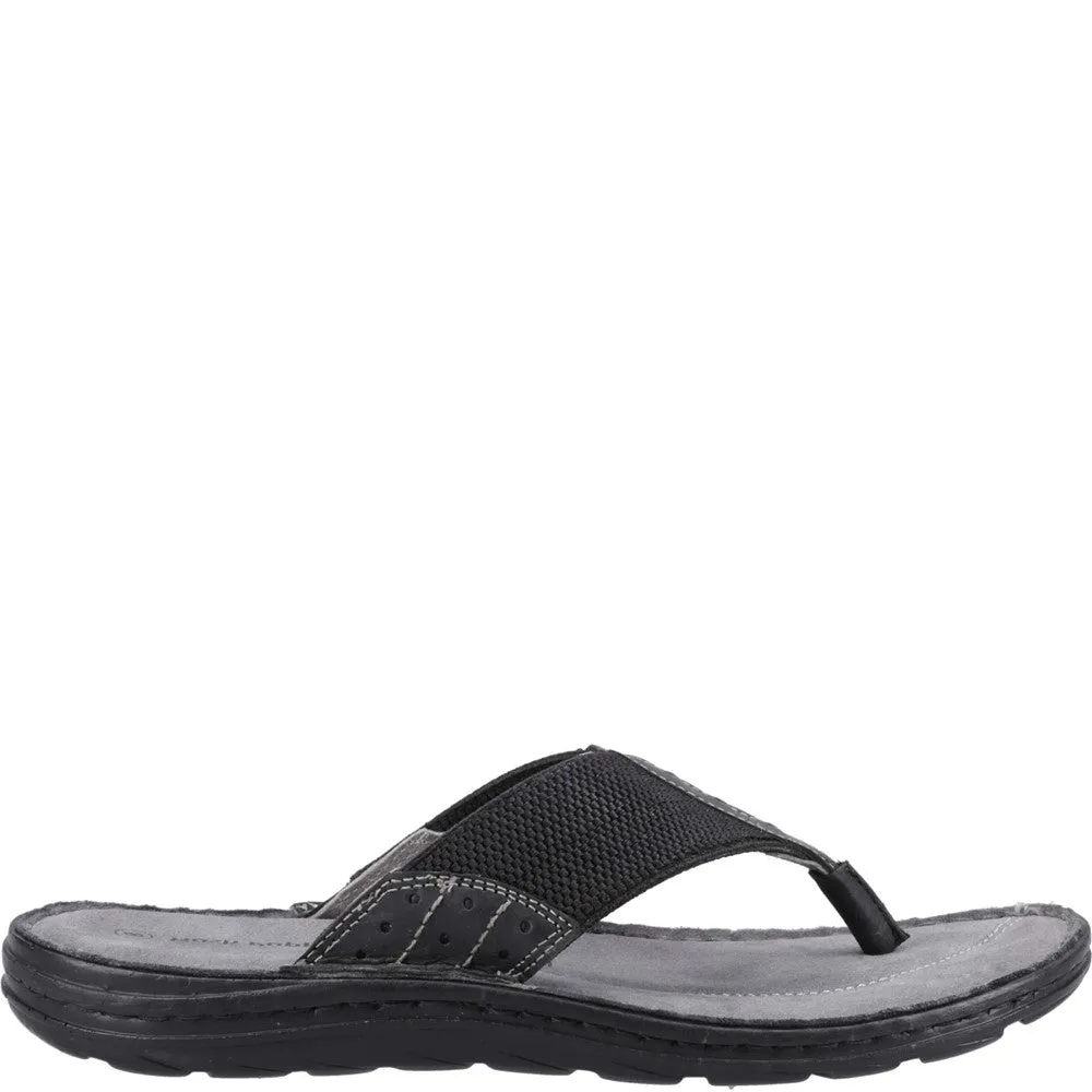 Black Alan Toepost Sandals