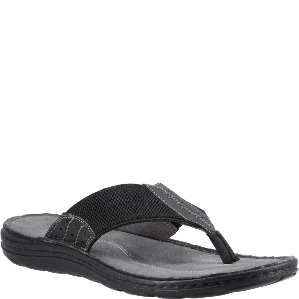 Black Alan Toepost Sandals
