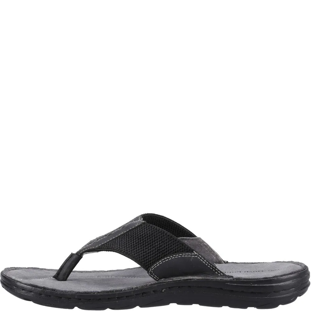 Black Alan Toepost Sandals
