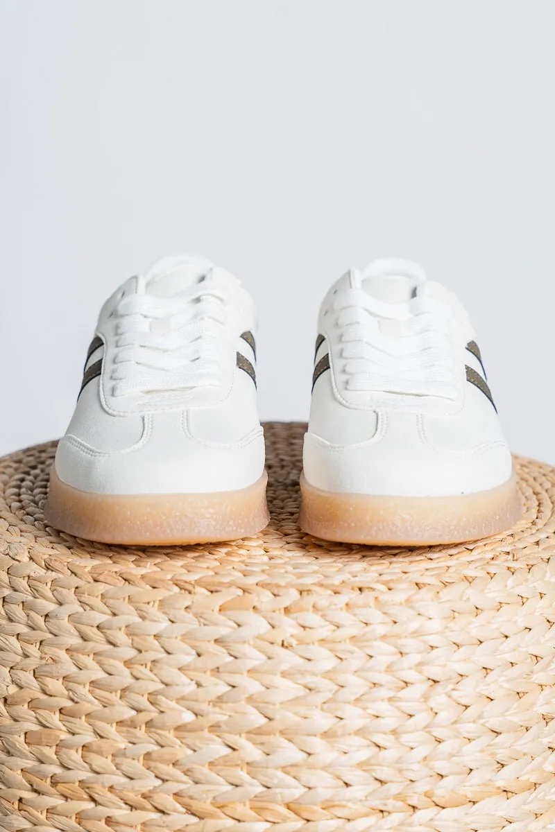 Christi double stripe sneaker off white