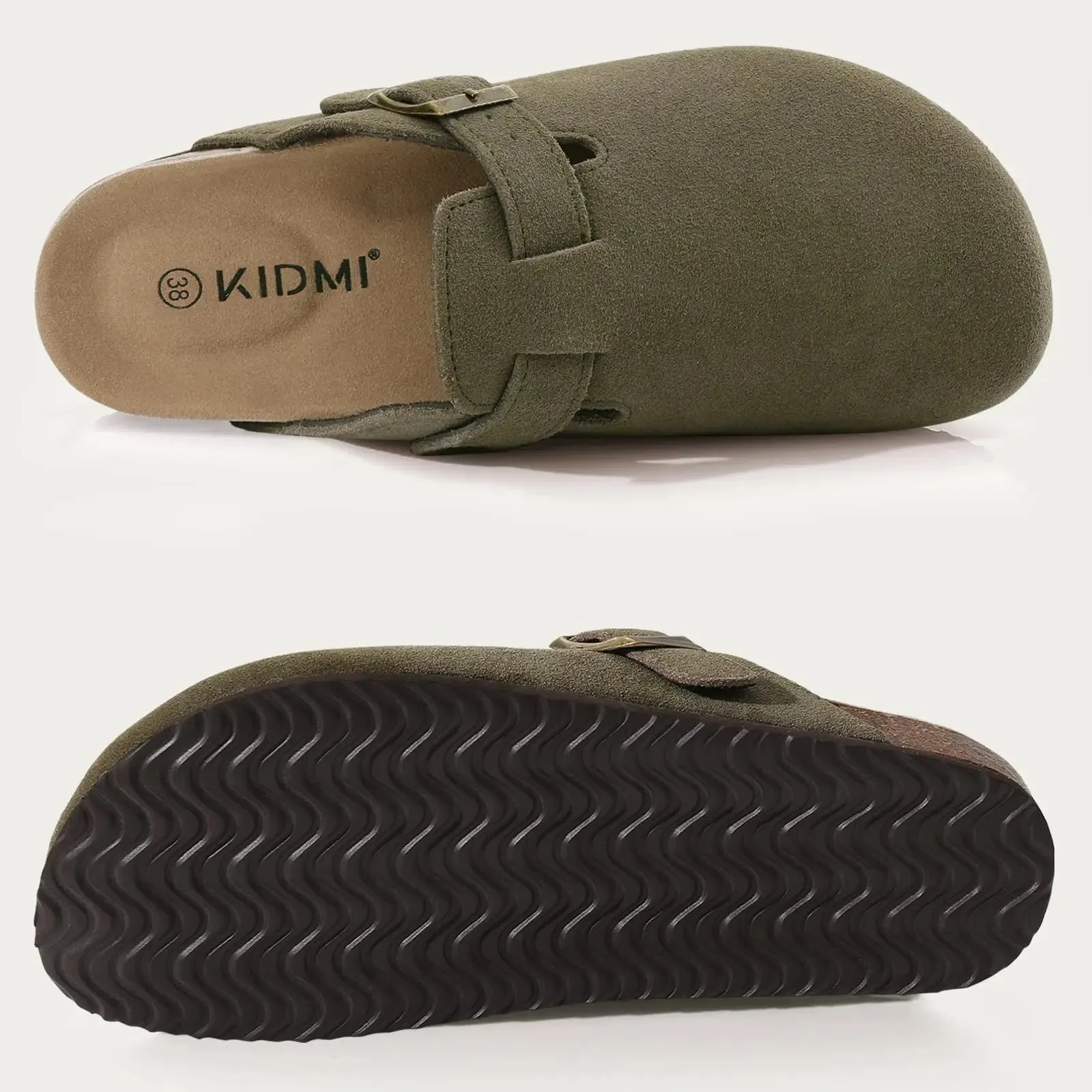 Comfort Suede and Cork Clogs