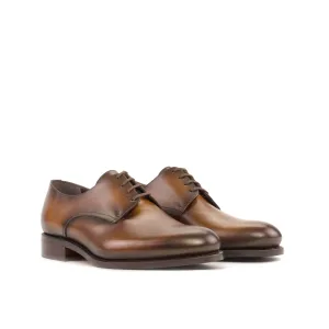 DapperFam Vero in Brown Men's Italian Leather Derby