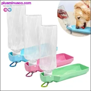 Dog Travel Water Bottle Dispenser Foldable Plastic Dog Cat