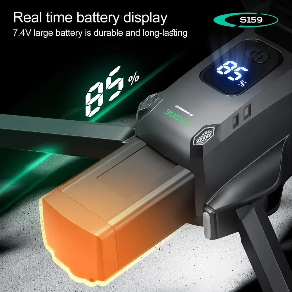 Foldable 8K EIS Dual Camera Drone with 5G FPV Transmission, Omnidirectional Obstacle Avoidance & GPS  260g Lightweight Quadcopter for Aerial Photography (28-Min Flight, 4K/8K HD)