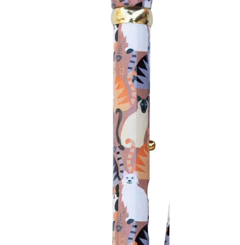 FOLDING CANE- CLASSIC CATS