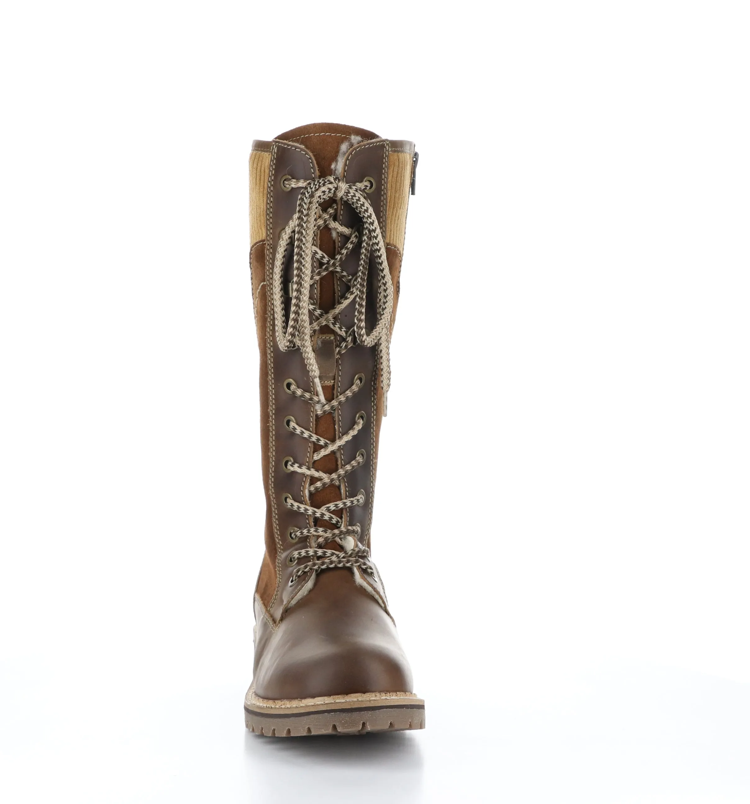 HARRISON Camel/Nut/Camel Zip Up Boots