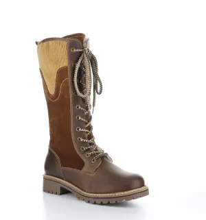 HARRISON Camel/Nut/Camel Zip Up Boots