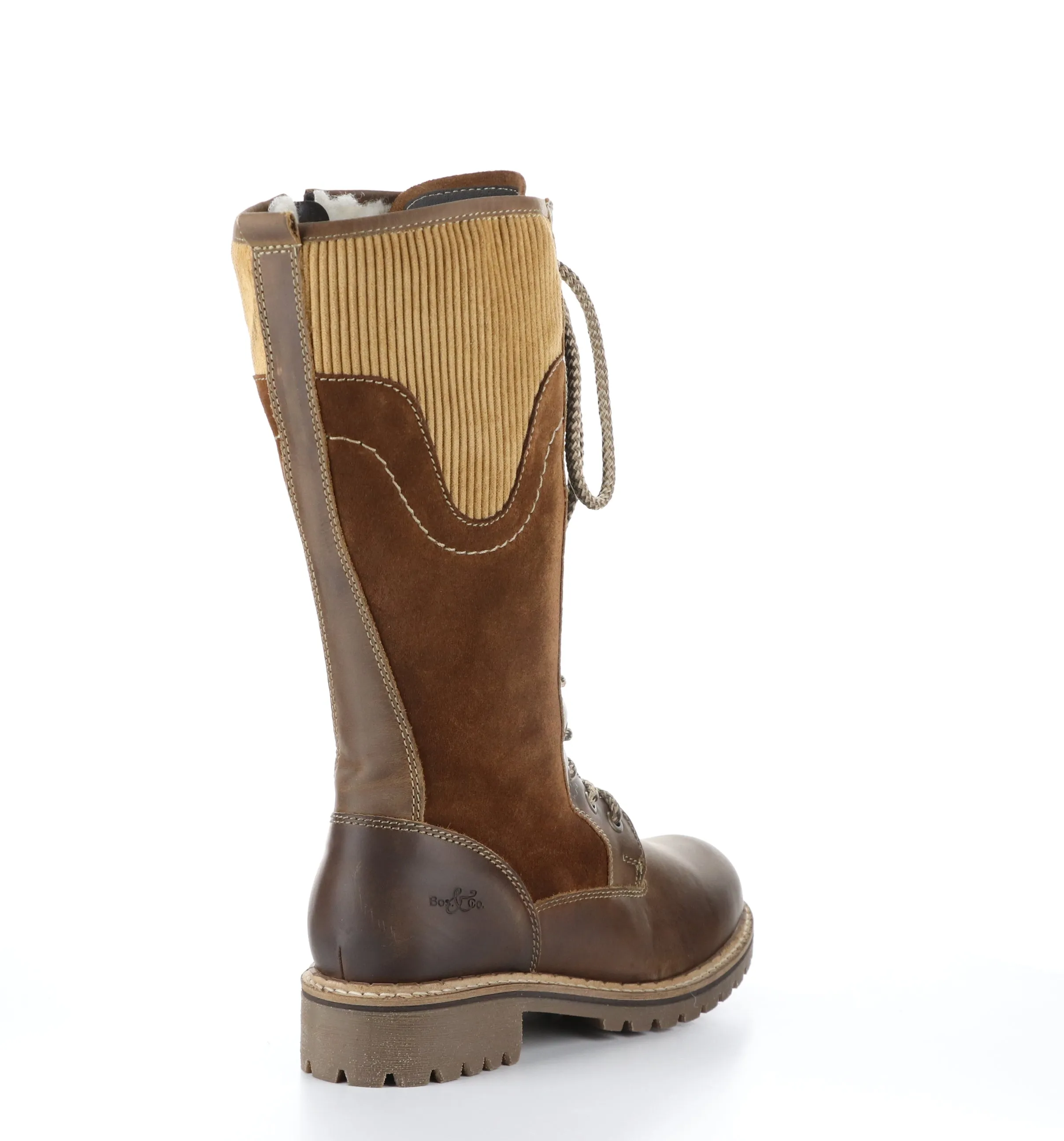 HARRISON Camel/Nut/Camel Zip Up Boots