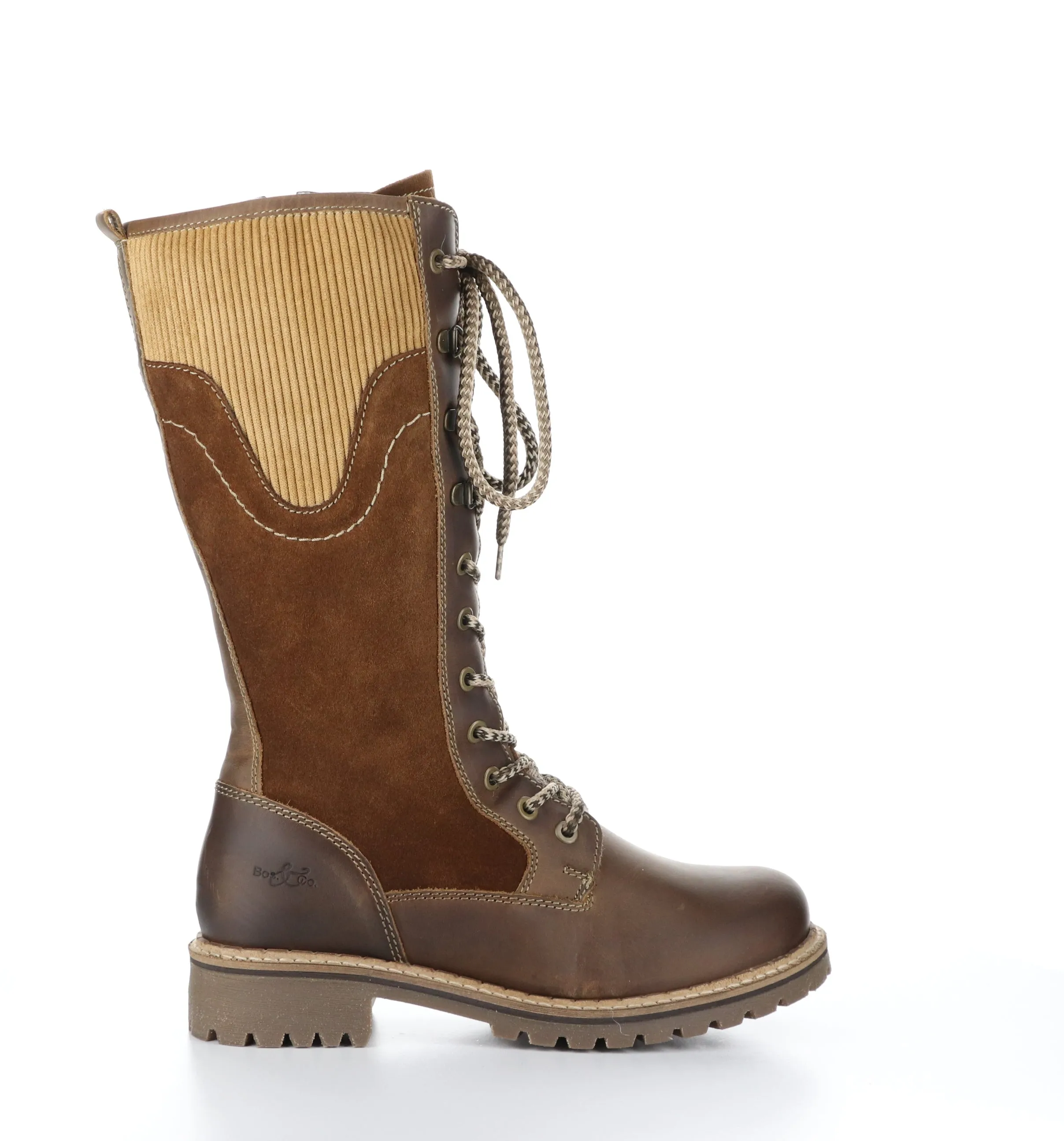 HARRISON Camel/Nut/Camel Zip Up Boots