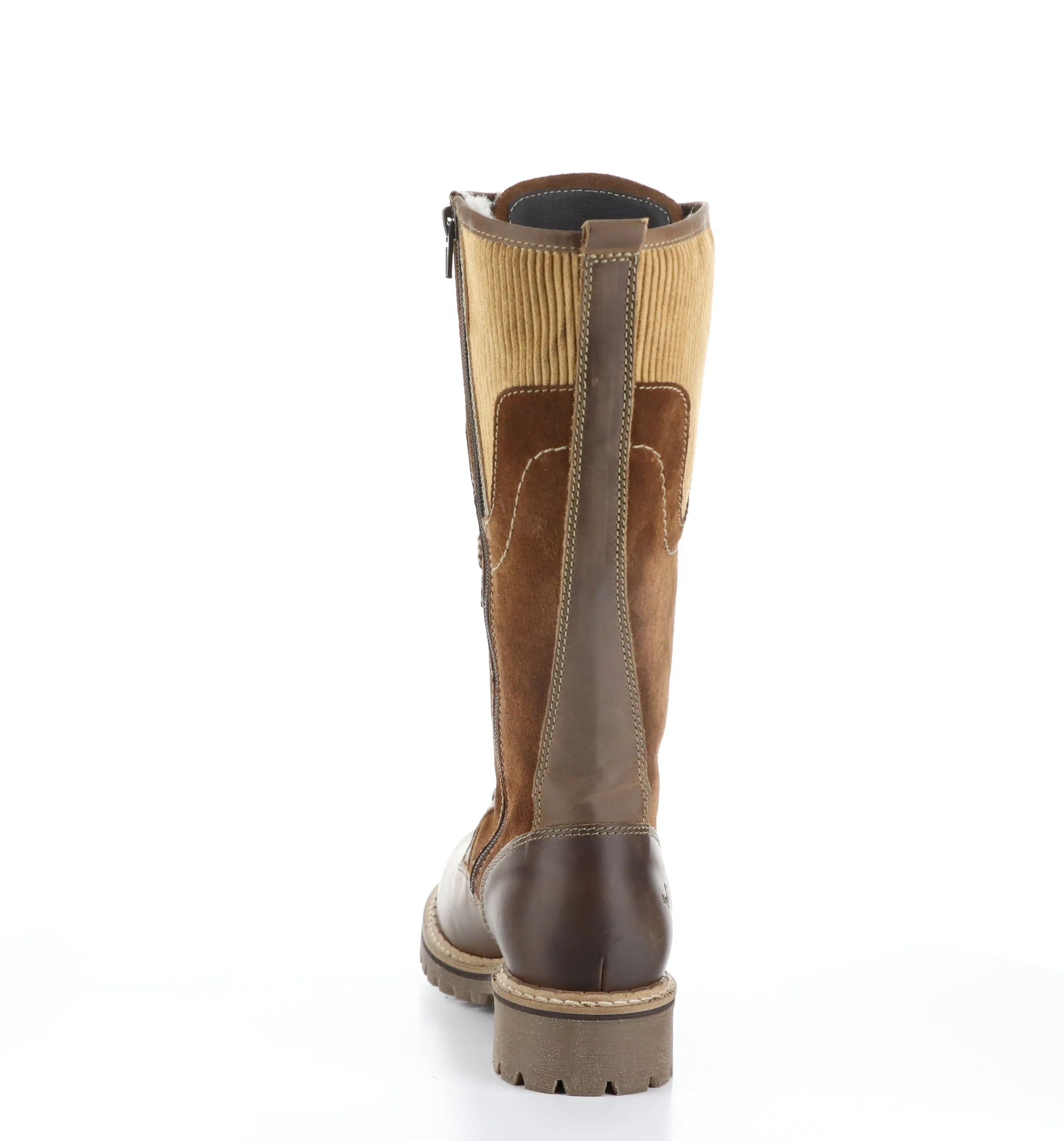 HARRISON Camel/Nut/Camel Zip Up Boots