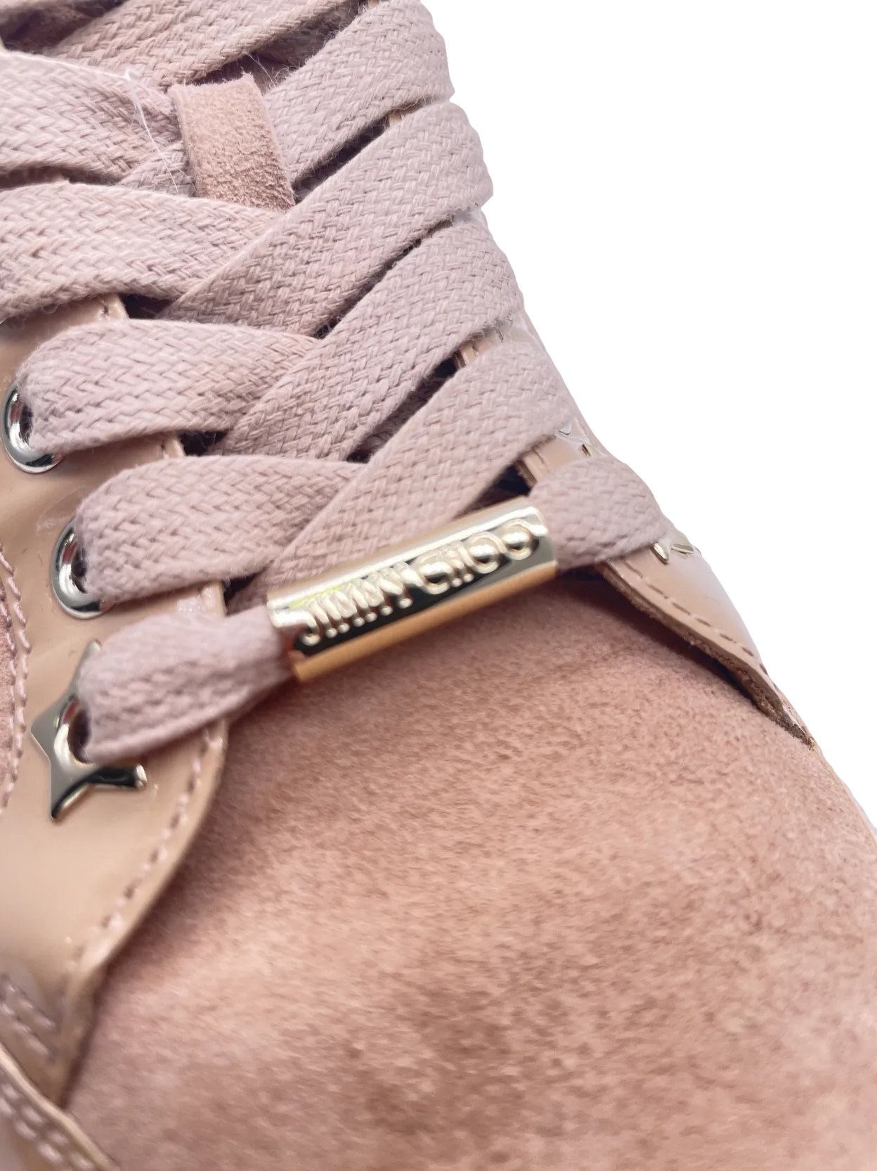 Jimmy Choo Beige Patent & Suede  Miami Sneakers UK 4 EU 37 