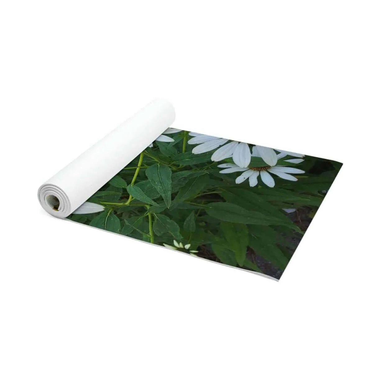 Lightweight Yoga Mat- Garden Daisies Design