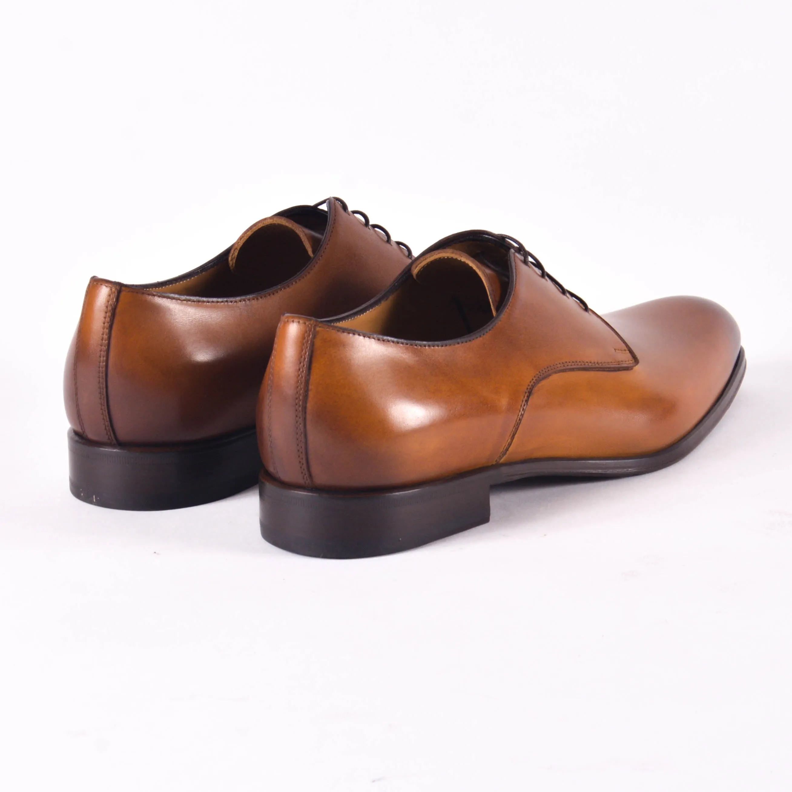 Made In Italy Leather Derby Dress Shoes
