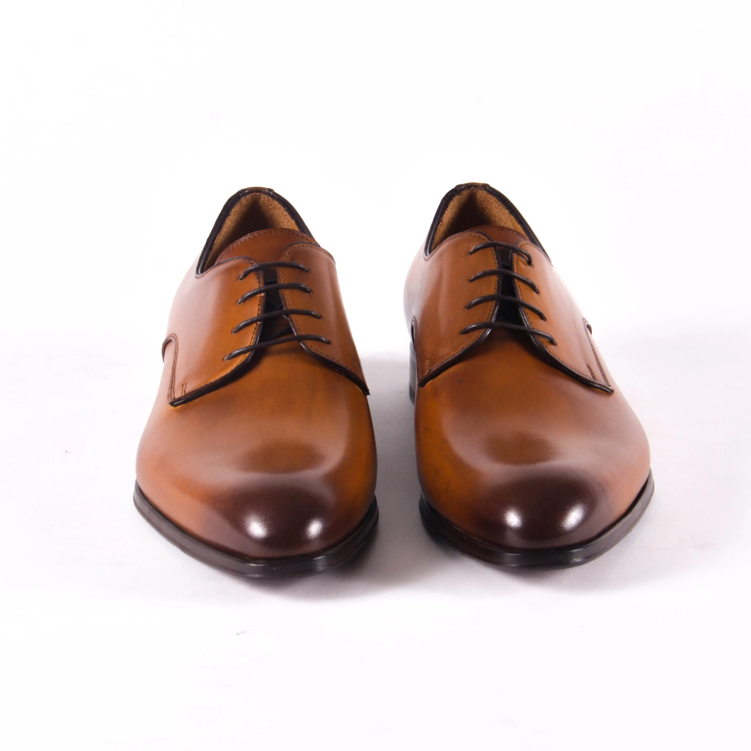 Made In Italy Leather Derby Dress Shoes