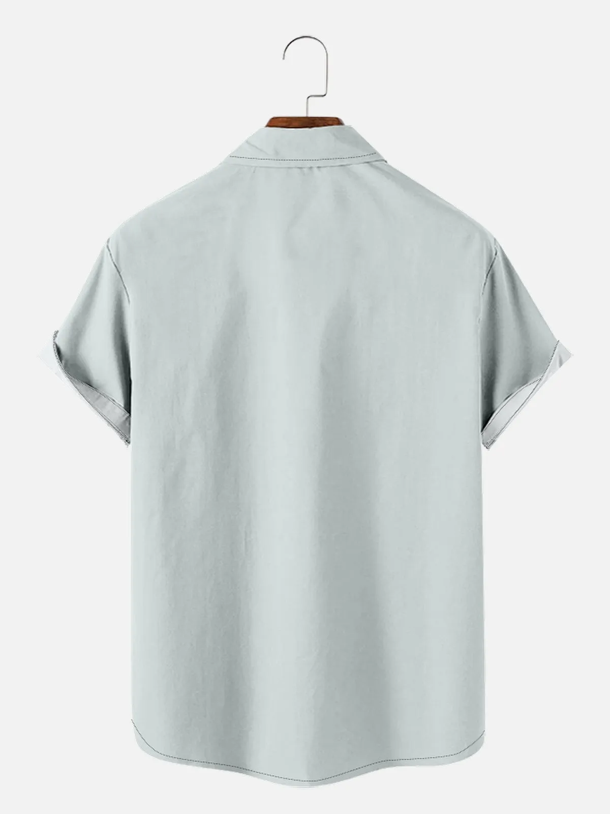 Men's Christmas Time Santa with a Top Hat Short Sleeve Shirt