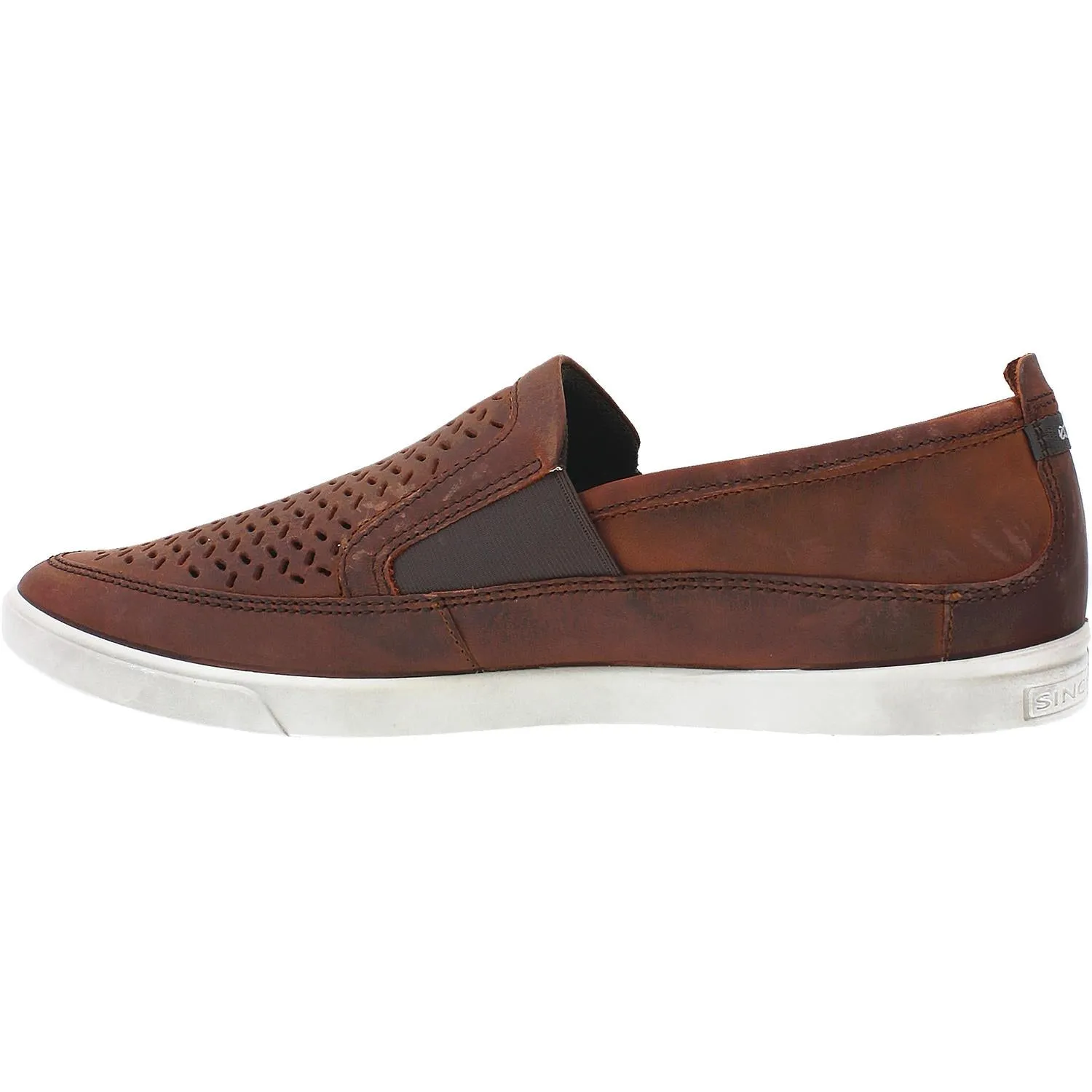 Men's Ecco Collin Perf Slip-On Cognac Leather