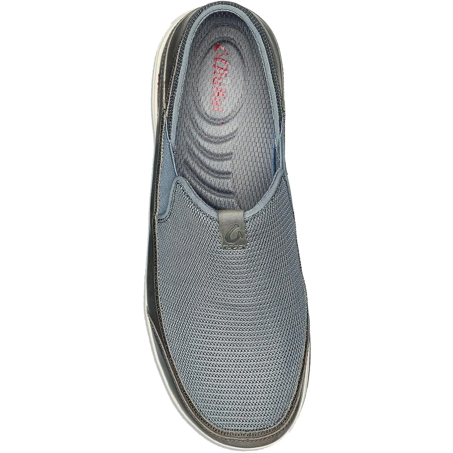Men's OluKai Makia Charcoal/Charcoal Nubuck/Mesh