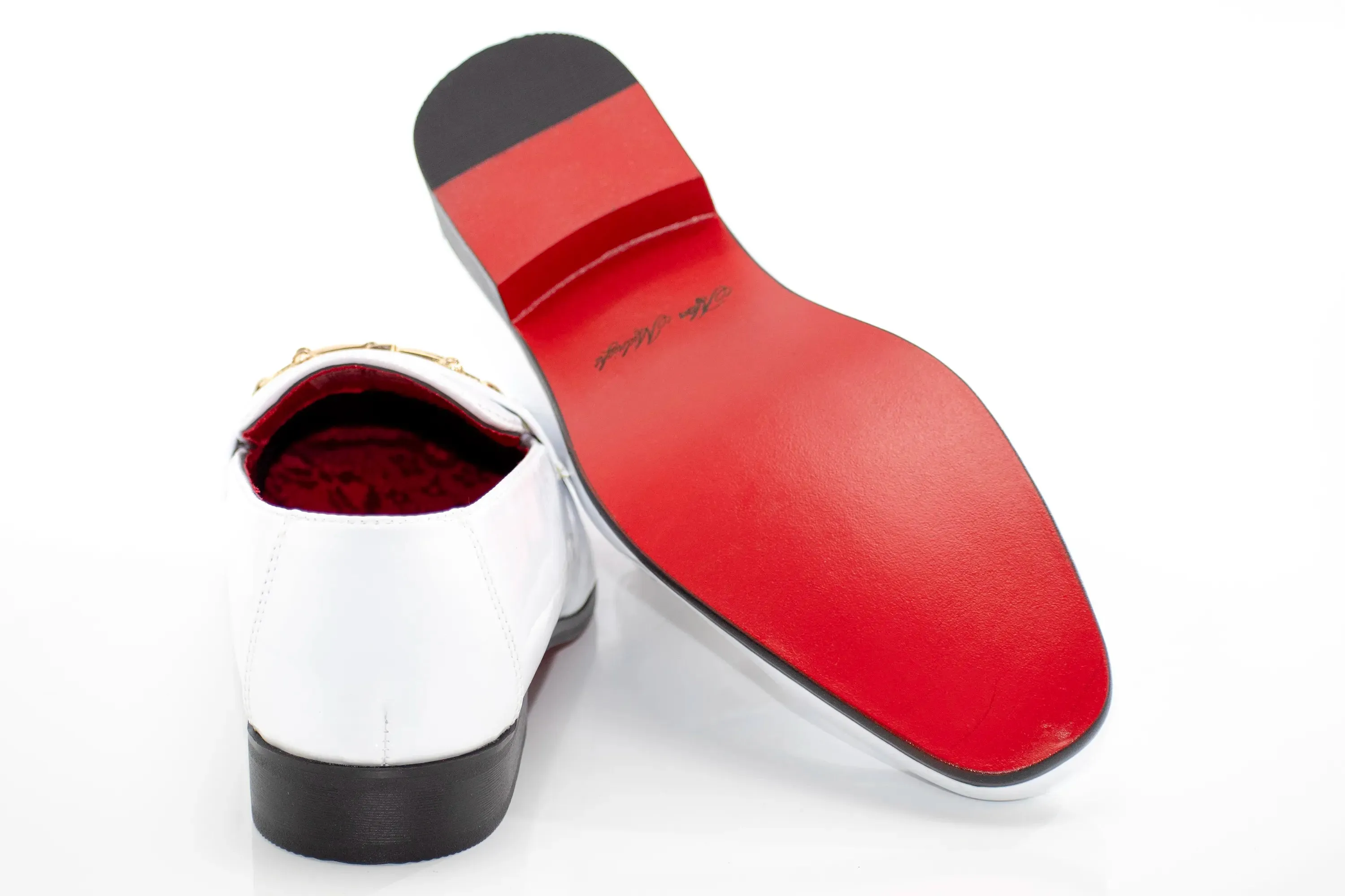 Patent Leather with Gold Snaffle Loafers