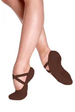 So Danca SD16 Bliss Adult Canvas Split Sole Ballet Shoe - Mocha