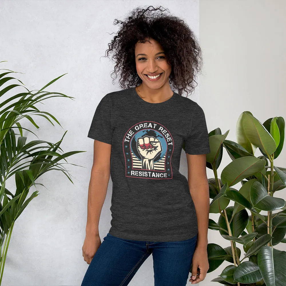 The Great Reset Resistance Dark Unisex t-shirt