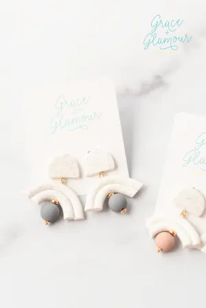 *Through the Arch Earrings | Gray
