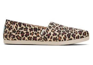 TOMS Womens Leopard Alpargata Espadrille - Beige