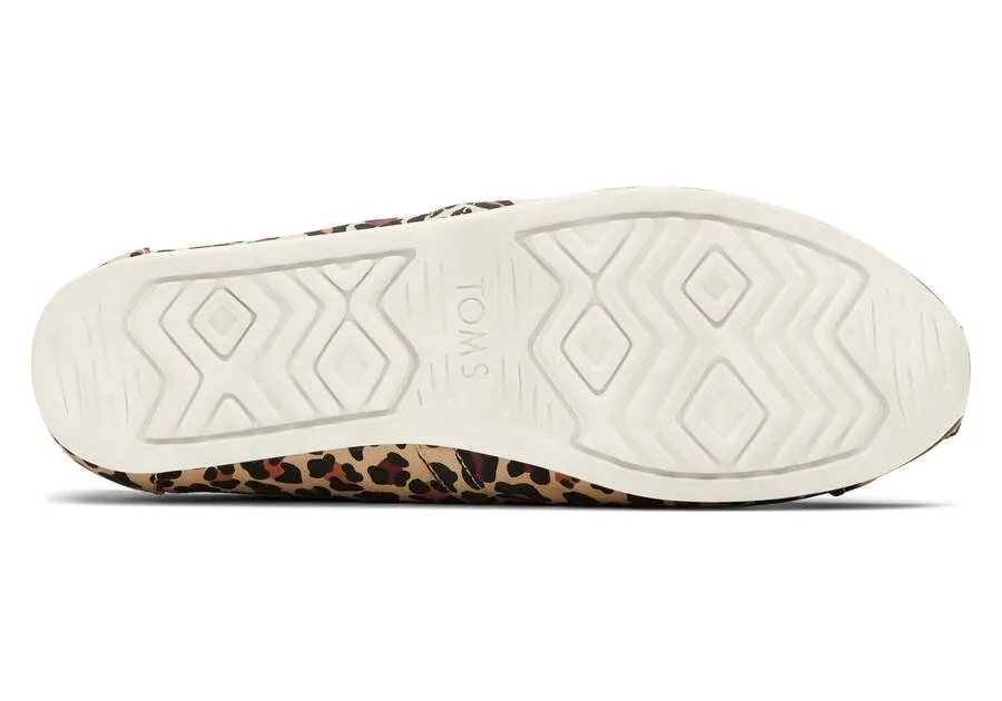 TOMS Womens Leopard Alpargata Espadrille - Beige