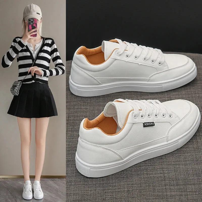 White Sneakers Women's Platform Casual Running Tennis Sport Vulcanize Shoes Leather Sneaker Woman Fashion Trends